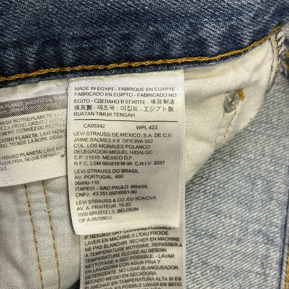 Levi's 505 Jeans Mens 32x29 Blue Straight Leg Denim